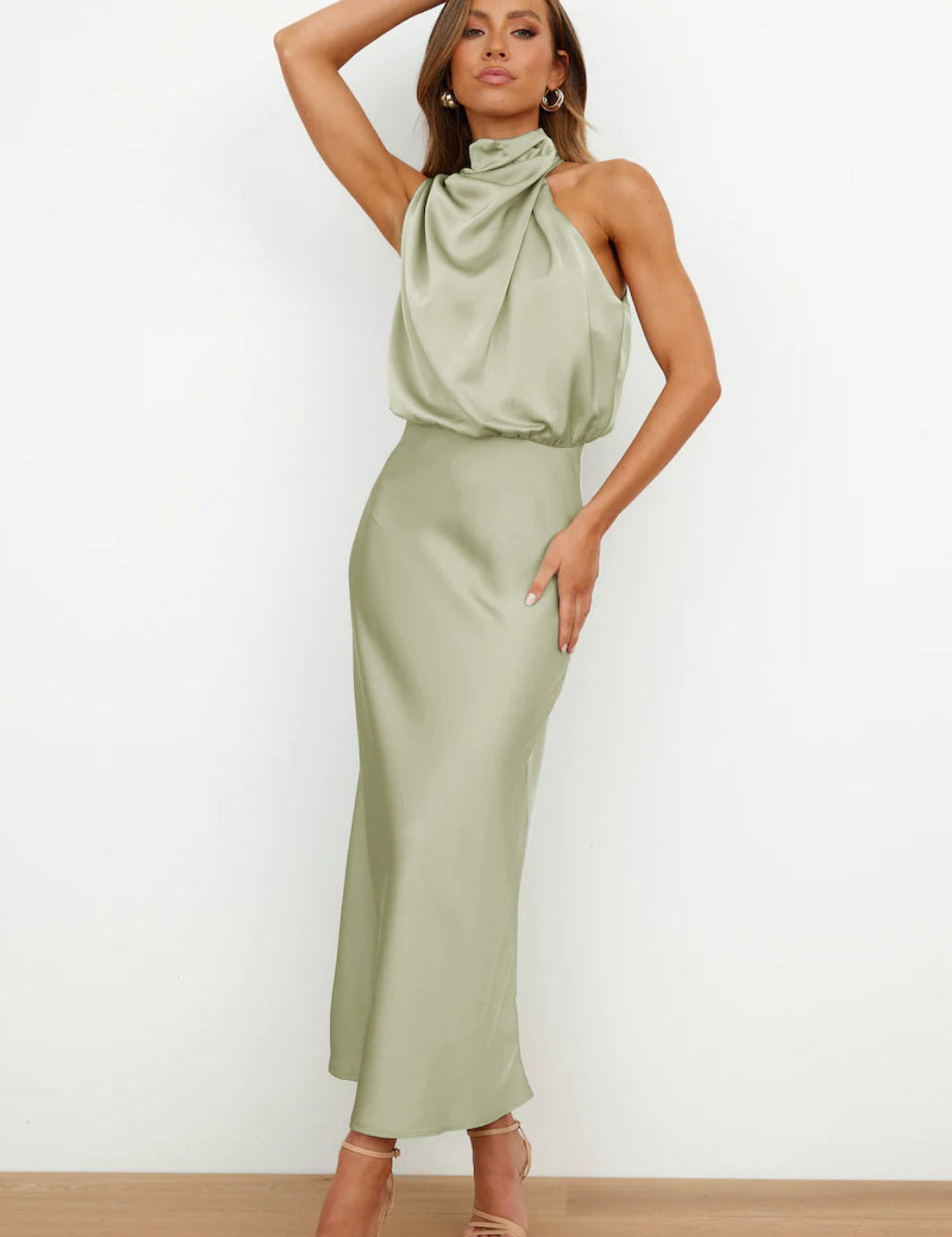 Tyra | Vestito da sera elegante con scollo all'americana