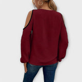 Scarlatto - Blusa con scollo quadrato