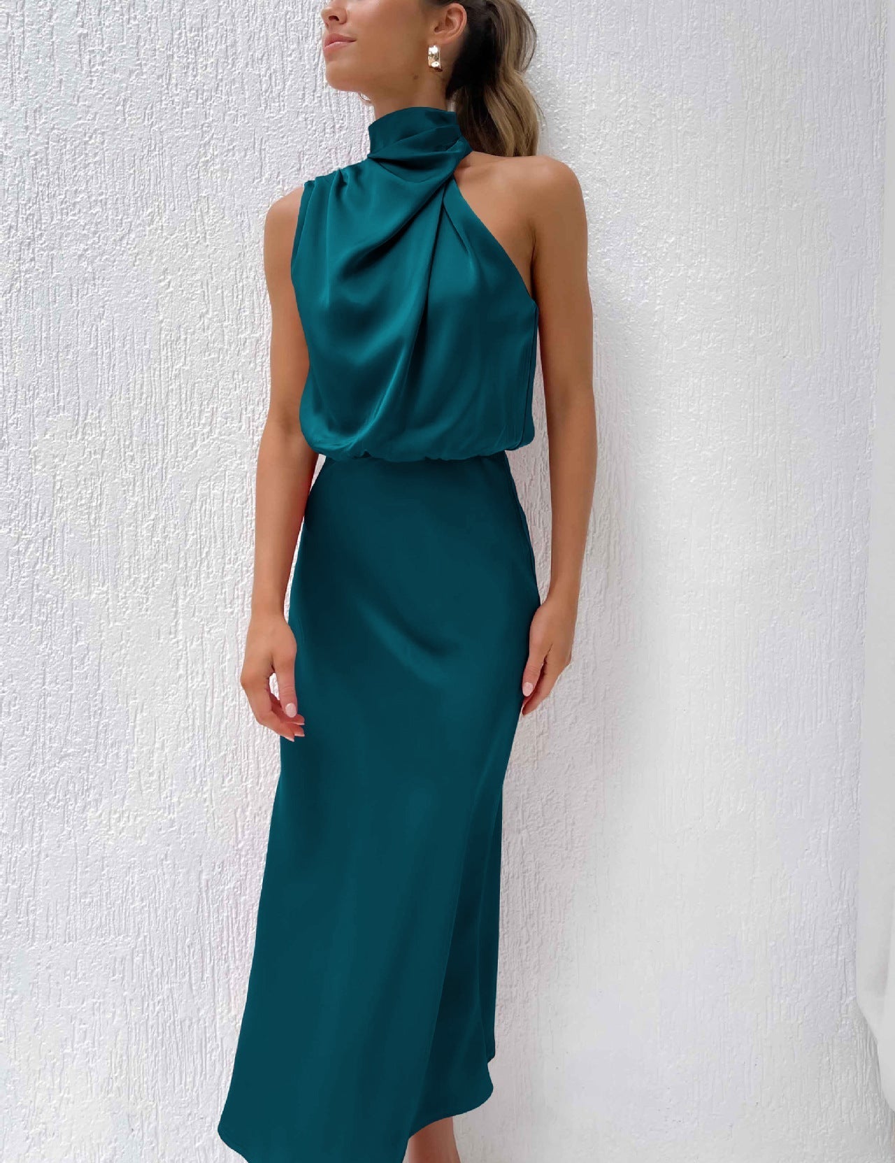 Tyra | Vestito da sera elegante con scollo all'americana