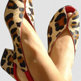 Louison - Sandali con motivo leopardato