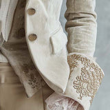 Constance | Blazer Ivoire Ricamato Tailleur