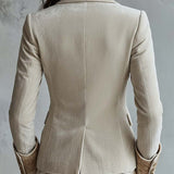 Constance | Blazer Ivoire Ricamato Tailleur
