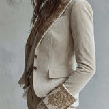 Constance | Blazer Ivoire Ricamato Tailleur