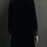 Léontine | Blazer Slim Fit Stampato Barocco Nero