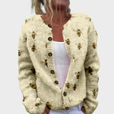 Bianca - Cardigan Floreale d'Autunno