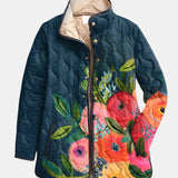Cappotto Piumino Fiori Dipinti Camille
