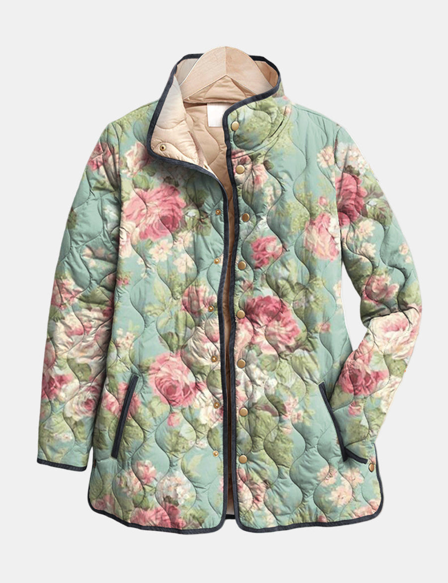 Cappotto Trapuntato Rose Antiche Chiare