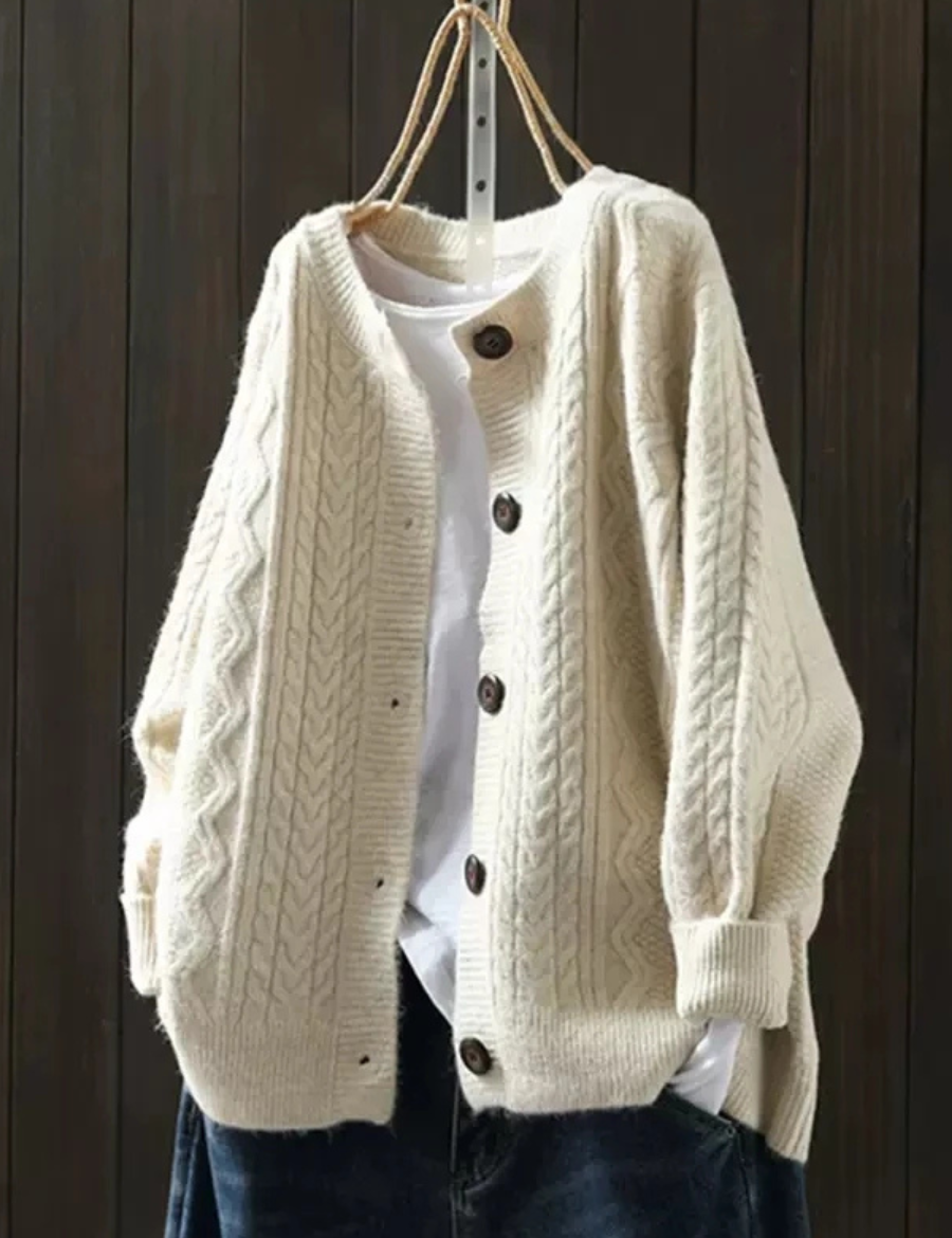 Lorença - Cardigan in Maglia a Treccia
