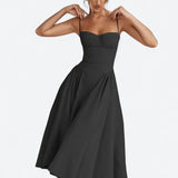 Sigrid | Vestito bustier senza maniche lunghezza midi
