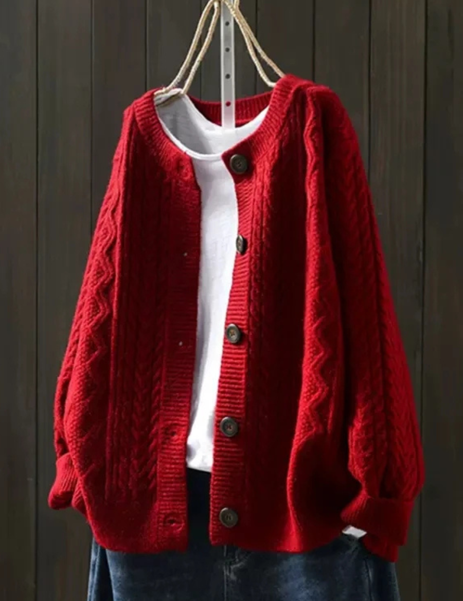 Lorença - Cardigan in Maglia a Treccia