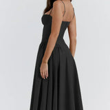 Sigrid | Vestito bustier senza maniche lunghezza midi