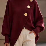 Marisse | Maglione con Collo Alto e Bottoni