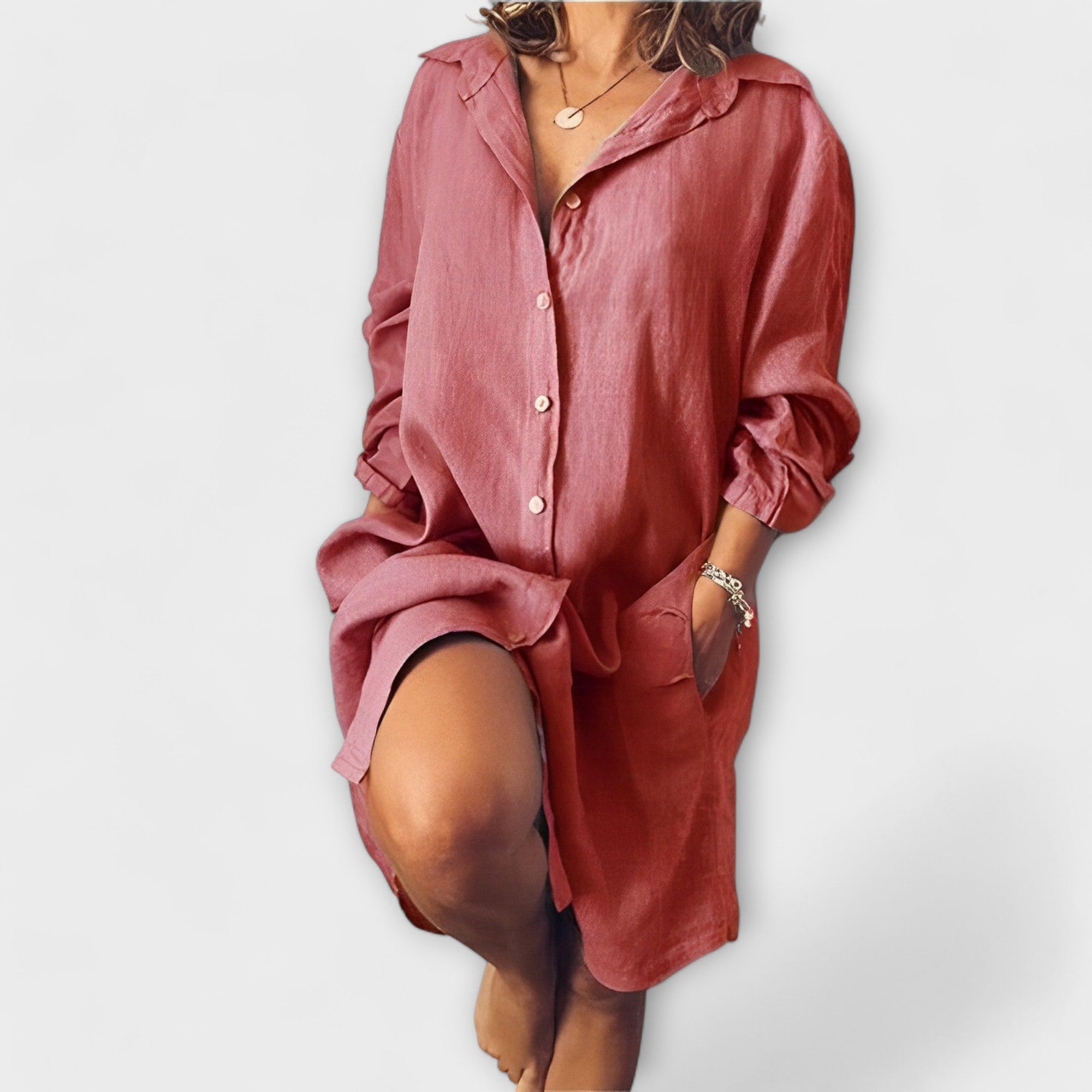 Clara - Blusa casual in lino