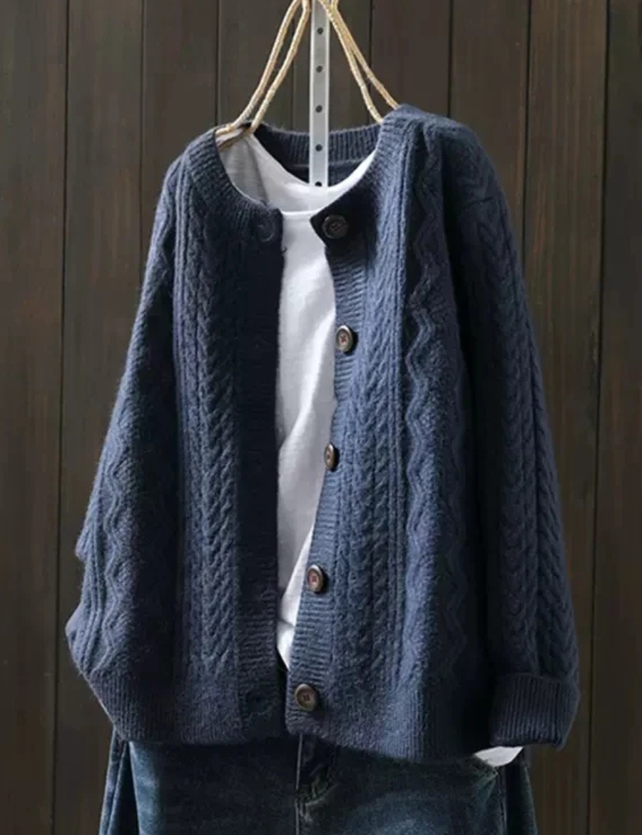 Lorença - Cardigan in Maglia a Treccia