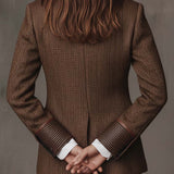 Gisèle | Blazer con Inserti a Zigzag Stampati