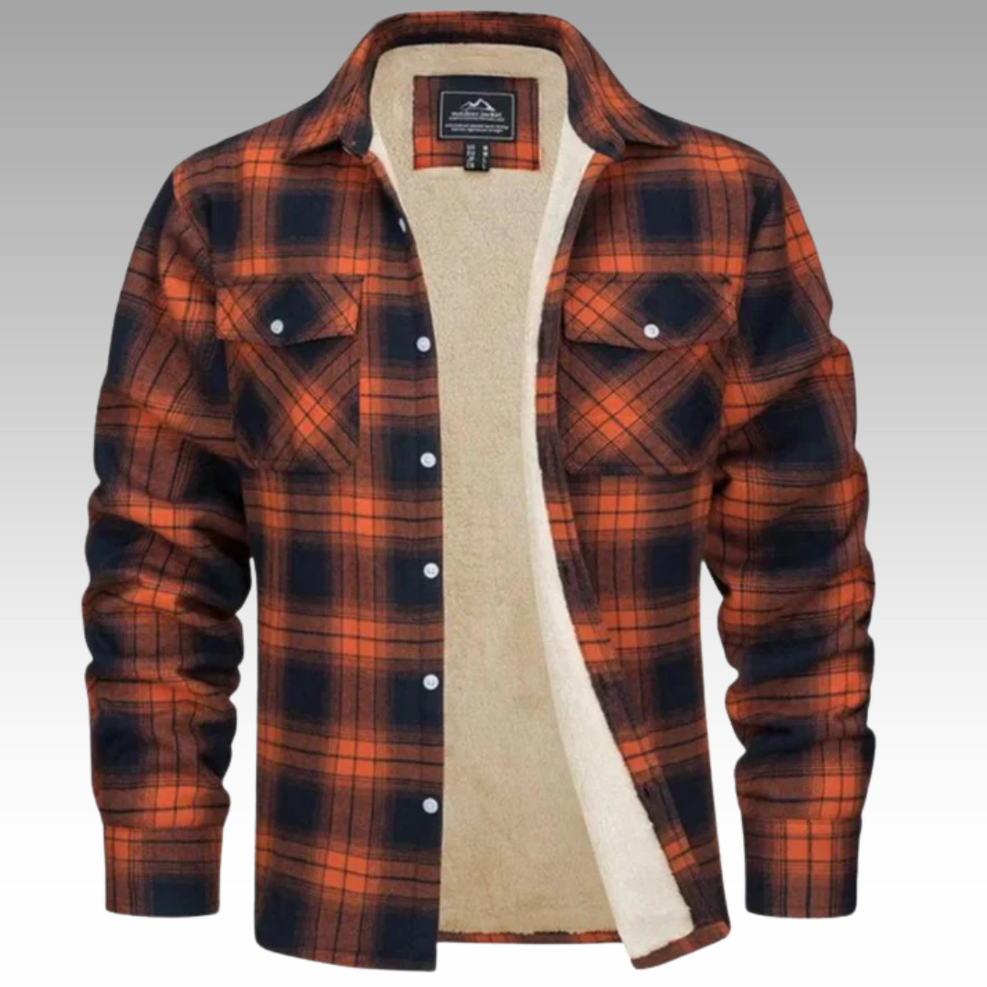 Tiago - Giacca Trucker a Righe in Fleece