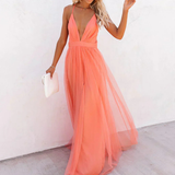 MARTA | Vestito Maxi Corallo