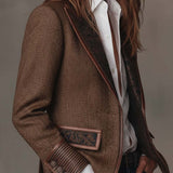 Gisèle | Blazer con Inserti a Zigzag Stampati
