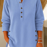 Nieves | Tunica Henley con Bottoni