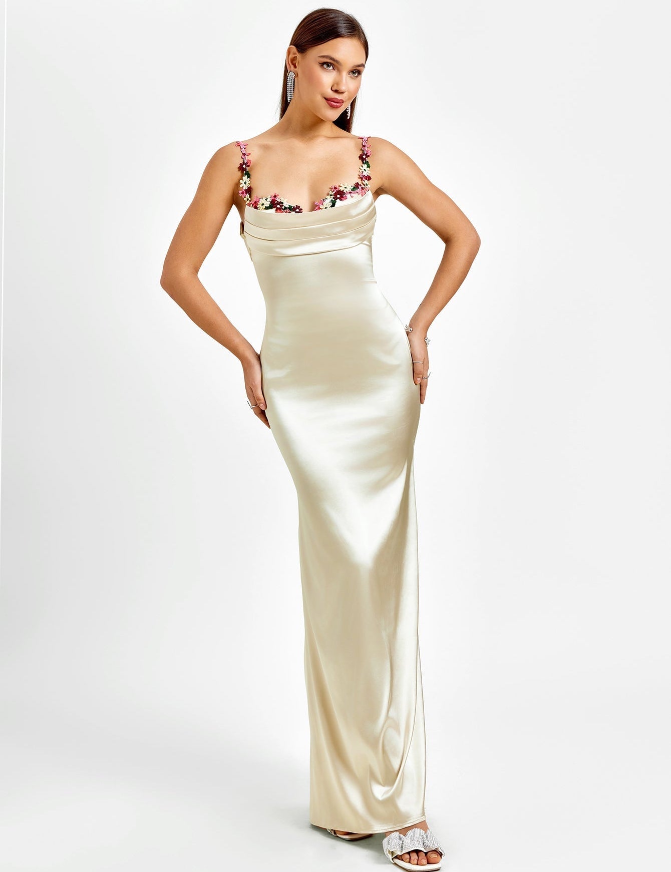 Pixie | Vestito lungo in satin