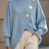 Marisse | Maglione con Collo Alto e Bottoni