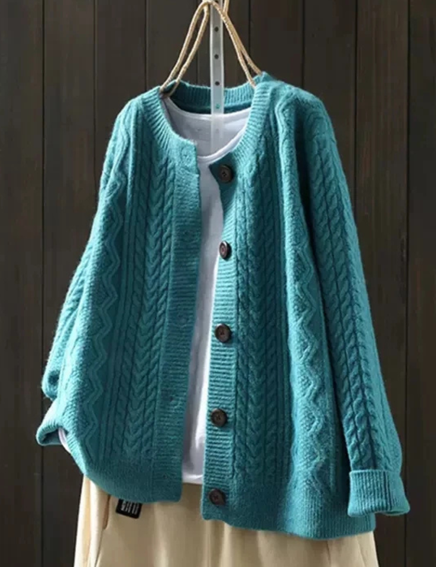 Lorença - Cardigan in Maglia a Treccia