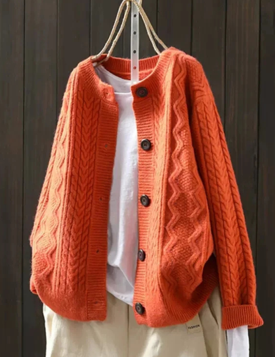 Lorença - Cardigan in Maglia a Treccia
