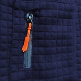 Polo Slim Fit Testurizzato da Uomo con Tasca sulla Manica con Zip