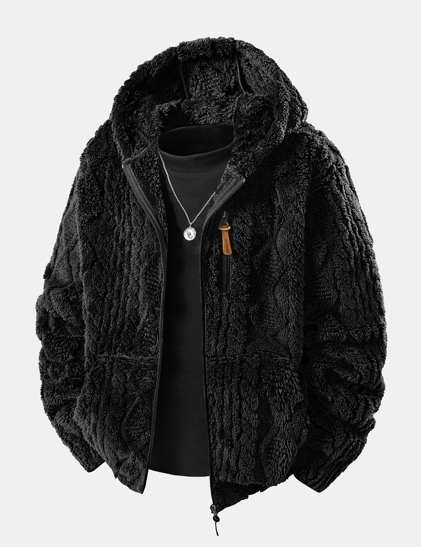 Felpa con Cappuccio Teddy Jacquard Velinor