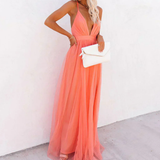 MARTA | Vestito Maxi Corallo