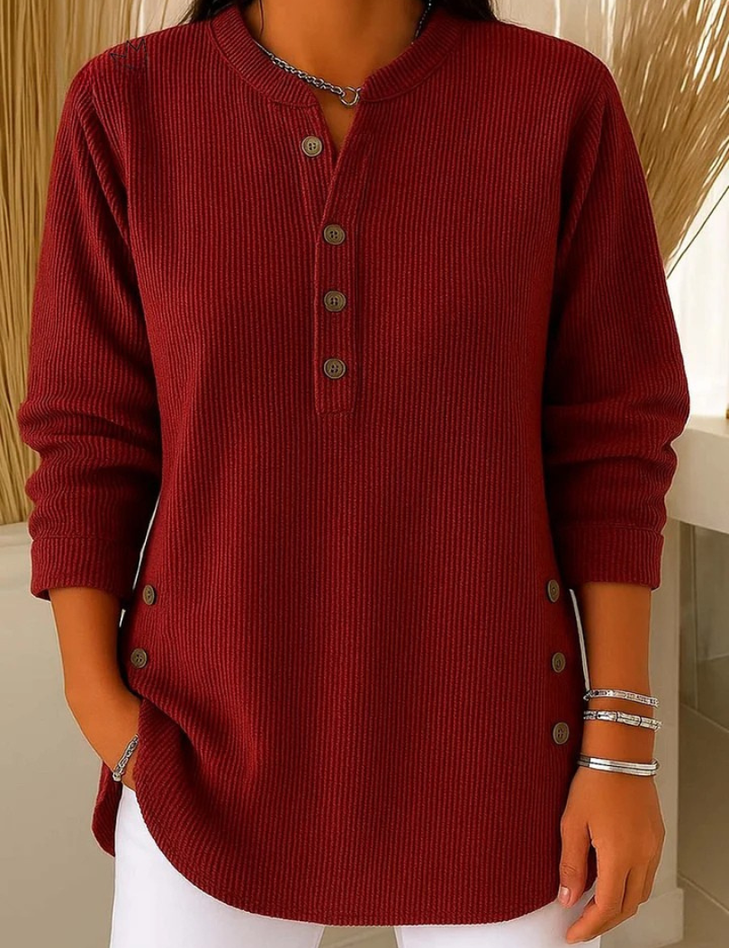 Nieves | Tunica Henley con Bottoni