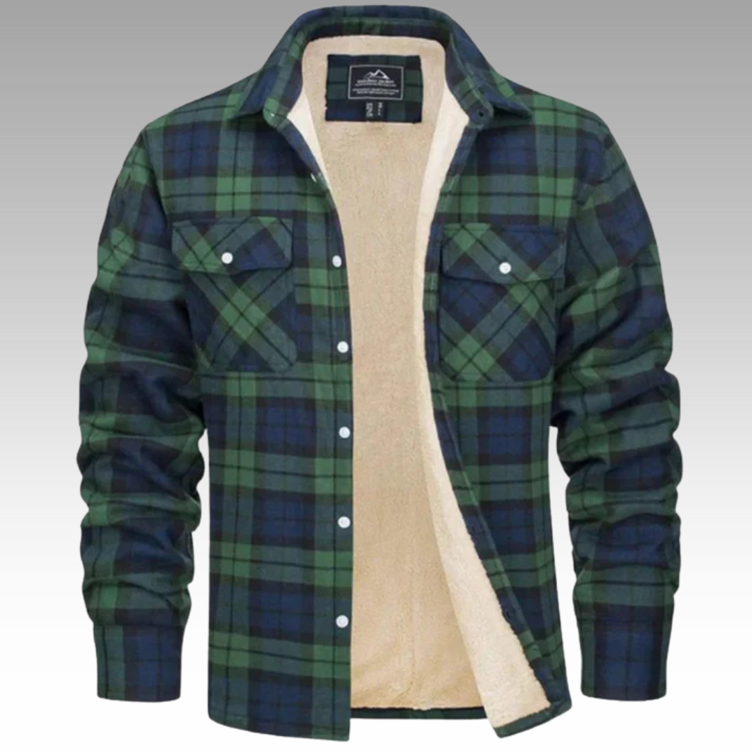 Tiago - Giacca Trucker a Righe in Fleece