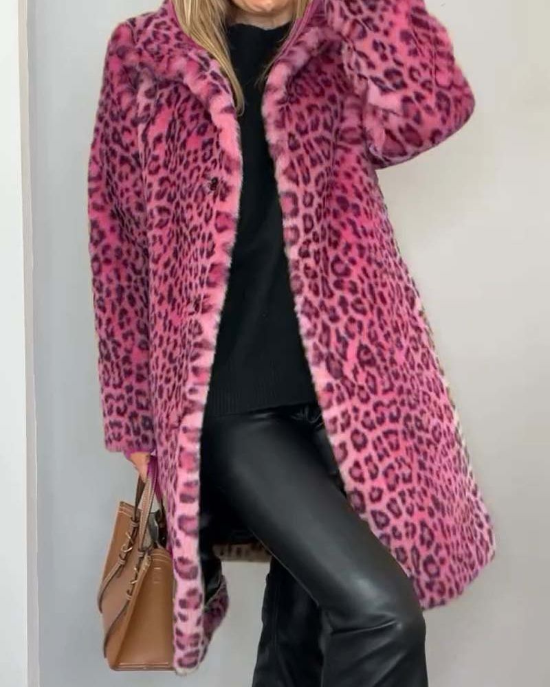 Leia - Cappotto Lungo Leopardo