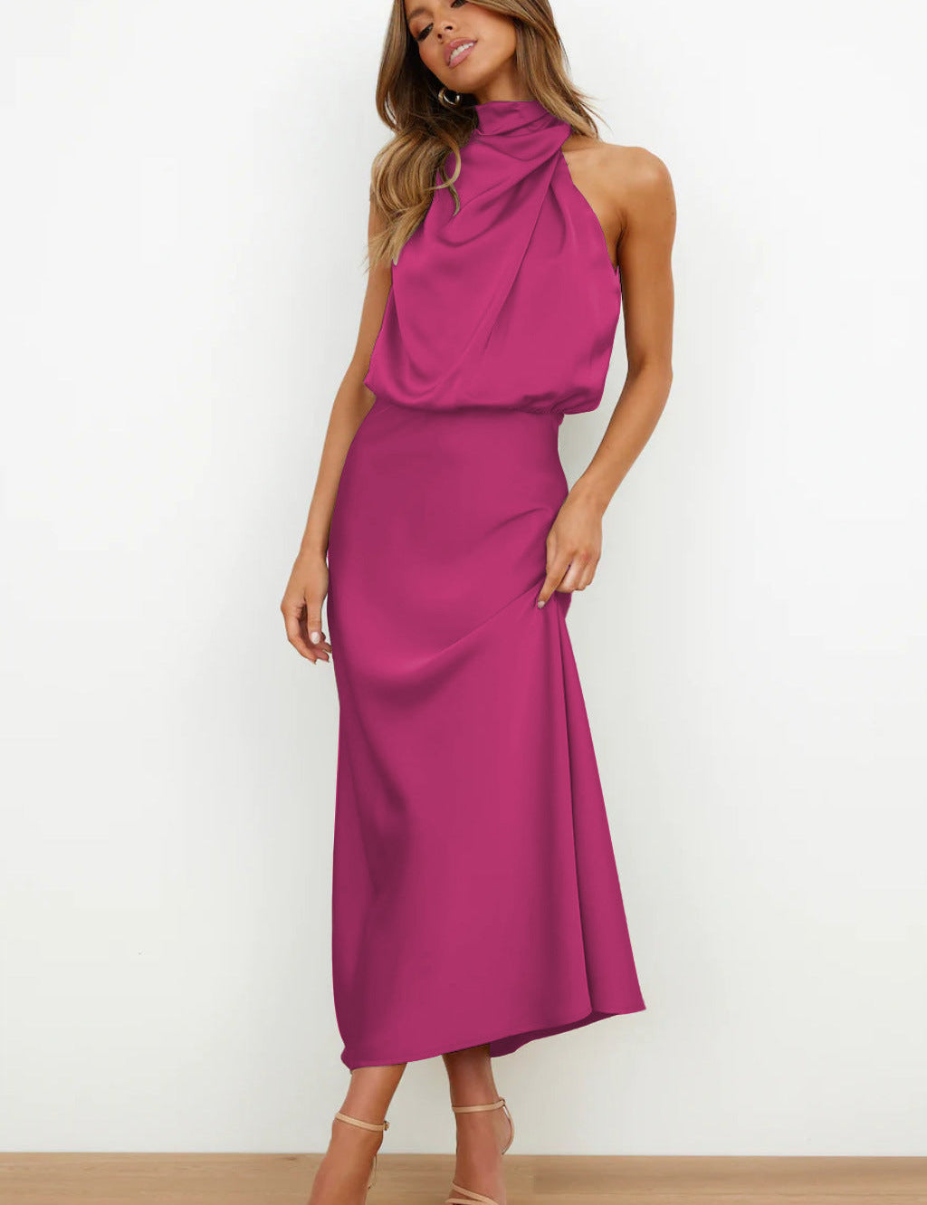 Tyra | Vestito da sera elegante con scollo all'americana