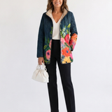Cappotto Piumino Fiori Dipinti Camille