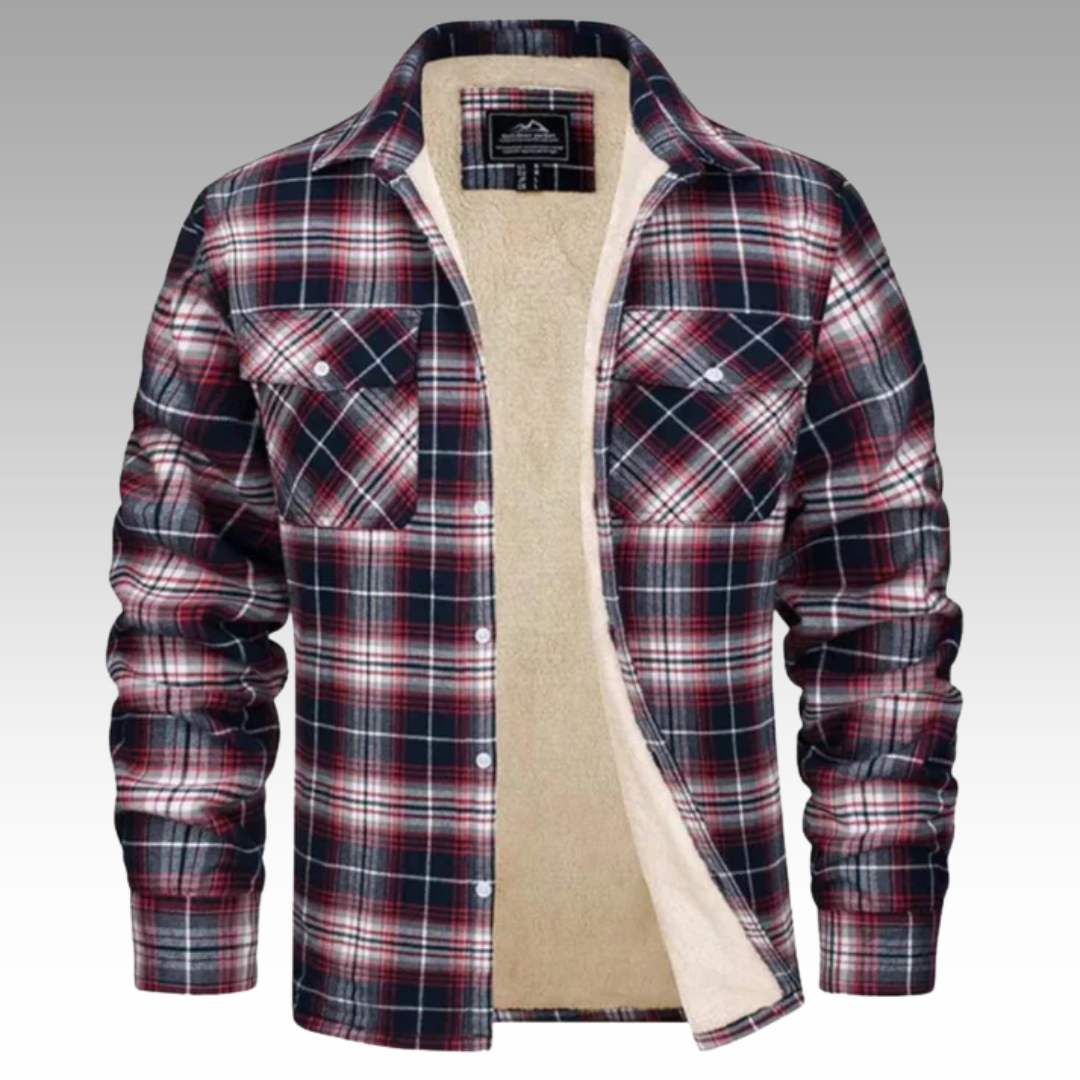 Tiago - Giacca Trucker a Righe in Fleece