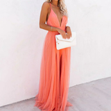 MARTA | Vestito Maxi Corallo