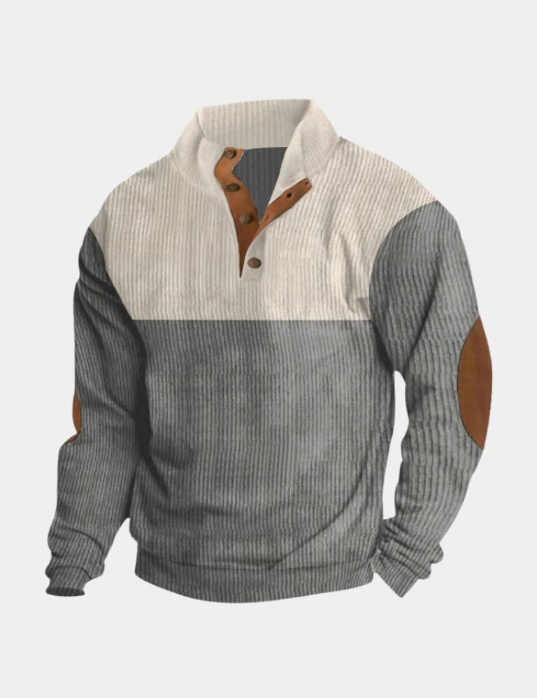 Rowen™ | Pullover Retro in Corduroy con Collo Alto