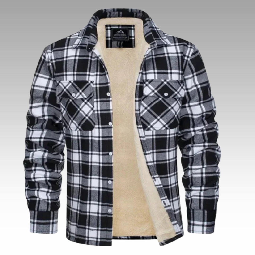 Tiago - Giacca Trucker a Righe in Fleece