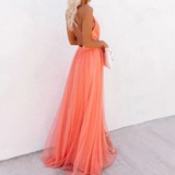 MARTA | Vestito Maxi Corallo