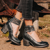 Ginevra - Scarpe con tacco alto con multiple cinghie e suola spessa