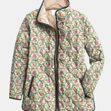 Cappotto Imbottito Tessuto Floreale Amélie