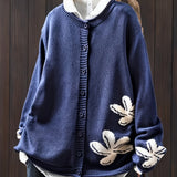 Safira - Cardigan con Motivo Floreale