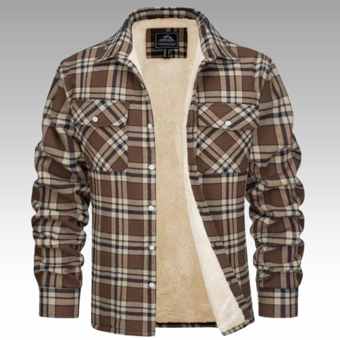 Tiago - Giacca Trucker a Righe in Fleece