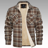 Tiago - Giacca Trucker a Righe in Fleece