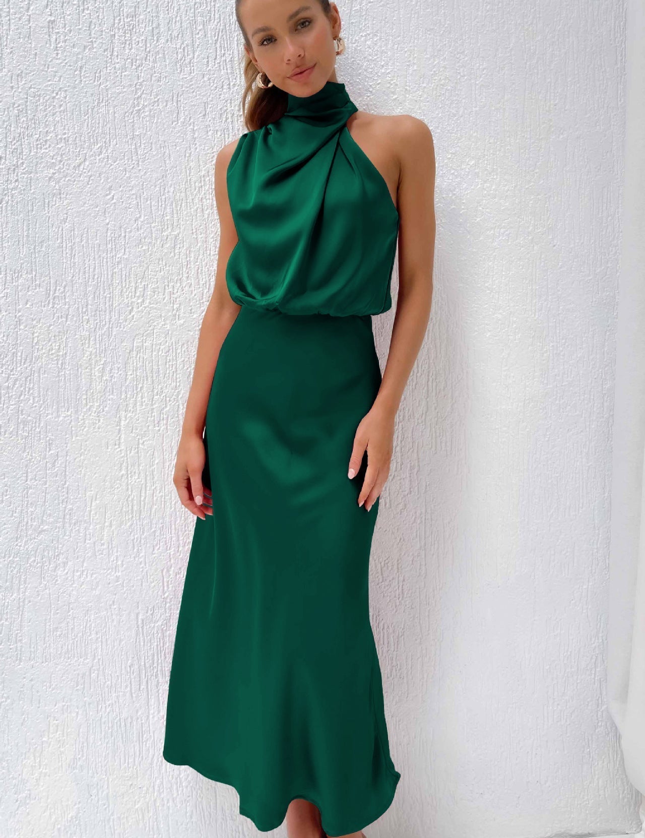 Tyra | Vestito da sera elegante con scollo all'americana