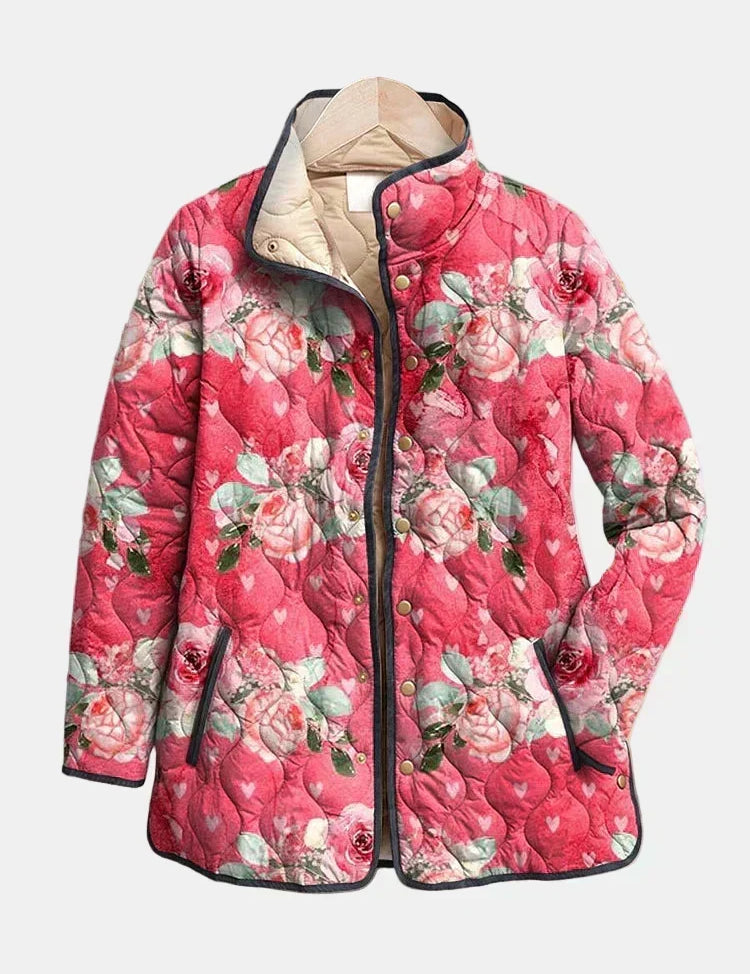 Cappotto Imbottito Rose Polverose Christine