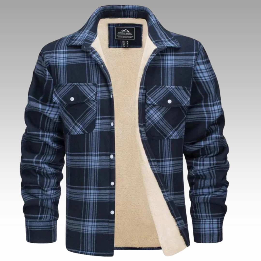 Tiago - Giacca Trucker a Righe in Fleece