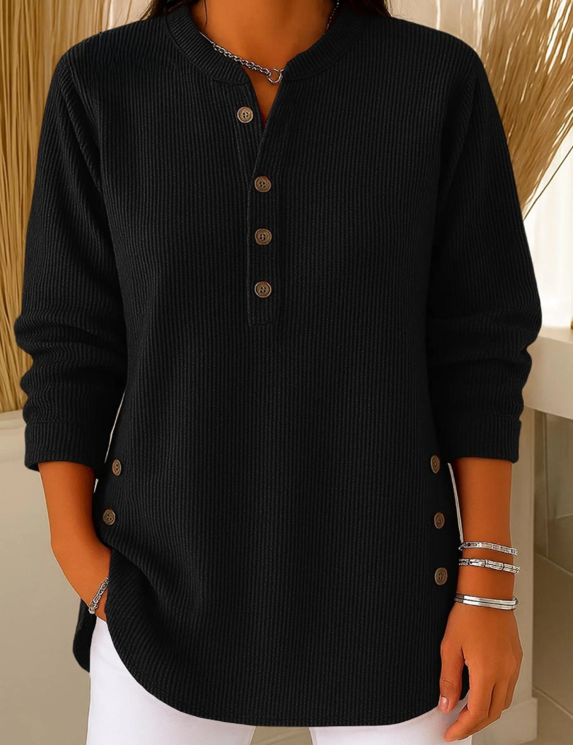 Nieves | Tunica Henley con Bottoni