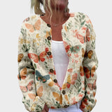 Carolina - Cardigan Floreale d'Autunno